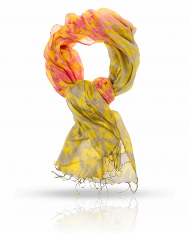 Палантин Женский S-IKKAT/PINK.GOLD